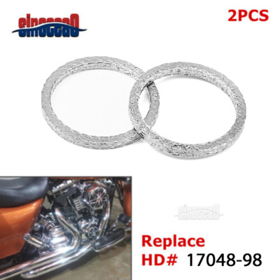 Exhaust Port Gasket Seal Kits For Harley Softail Dyna Touring Sportster XL 1984+