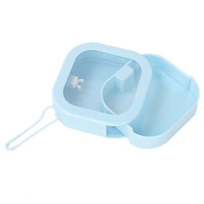 Transparent Plastic Makeup Tool Box Rectangle Case Earing Jewelry Box Dustproof