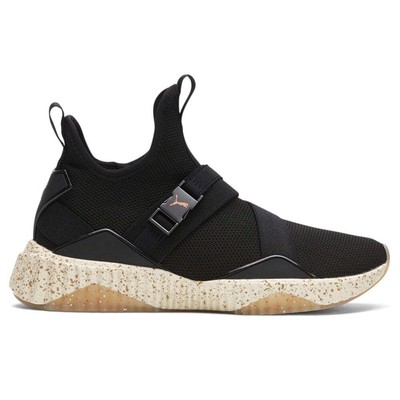 Puma Defy Mid Interest Slip On Training Женские черные кроссовки Спортивная обувь 37