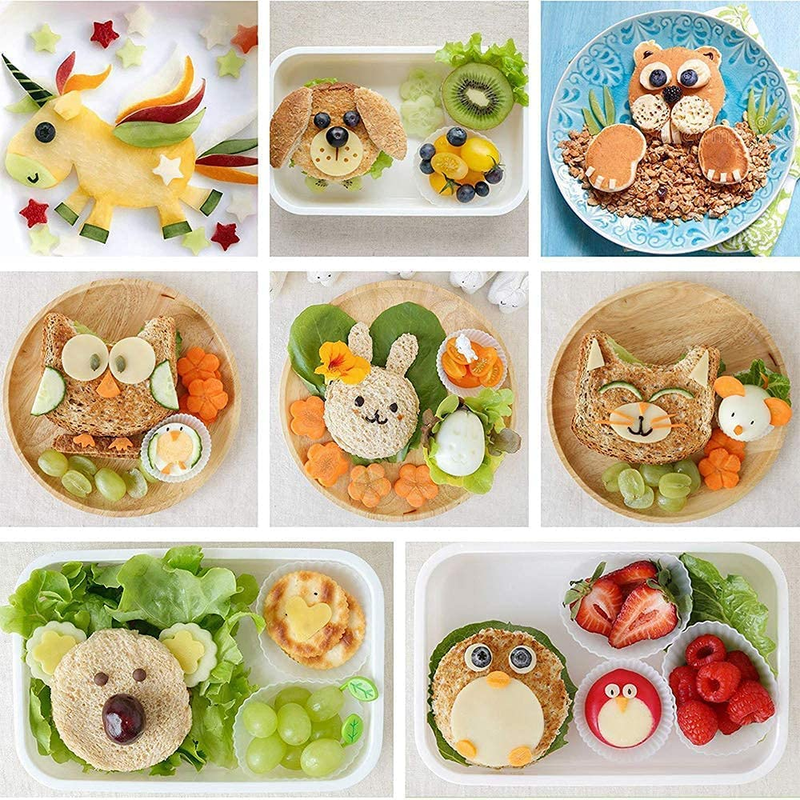 Vegetable Fruit Cutters Shapes Set 20pcs, Mini Cookie Cutters, Fruit Shape Cutte