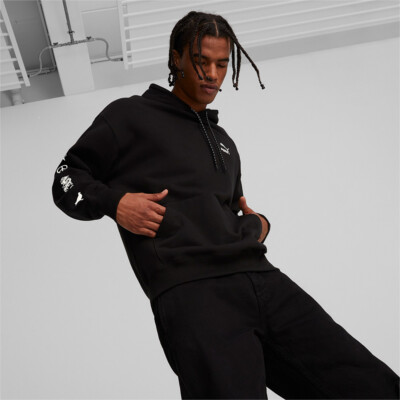 

Мужское худи Puma x Staple с графическим принтом черный