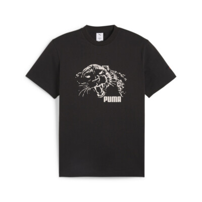 Футболка с коротким рукавом и круглым вырезом Puma Noah X Graphic, мужские черные повседневные топы, 623871