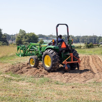 Titan Attachments Orange 48" Adjustable Disc Bedder, Category 1, 3 Point QH1