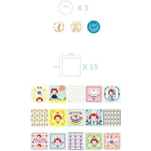 Fad 38pcs//box DIY Cute Paper Sticker Cat Girl Diary Decoration ScrapbookingRI