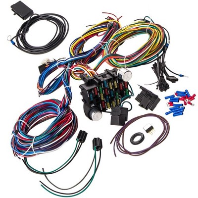 Universal Extra Long Wires 21 Circuit Wiring Harness For Chevy Ford Jeep Ford