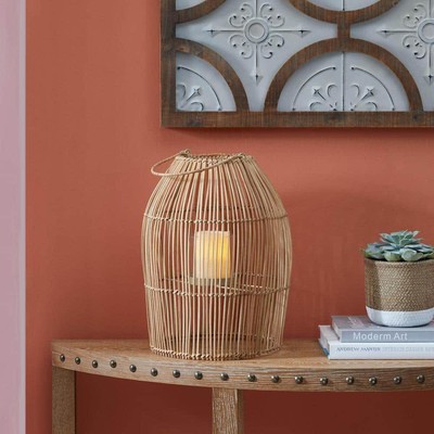 Classic Decorative Storage Basket Natural Rattan Lantern