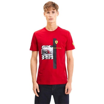 

Puma Scuderia Ferrari Q2 Футболка с круглым вырезом и короткими рукавами Мужская размер  Повседневная 59615, Красный, Puma Scuderia Ferrari Q2 Crew Neck Short Sleeve TShirt