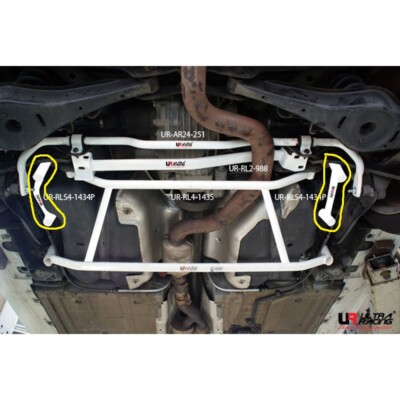 Ultra Racing 4-Pt Rear Lower Bar for AUDI TTS (8J) 2.0T '08-14 4WD (RLS4-1434P)