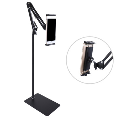 Universal Adjustable Floor Stand 360° Rotatable For 4-10.6'' iPad Tablet Holder