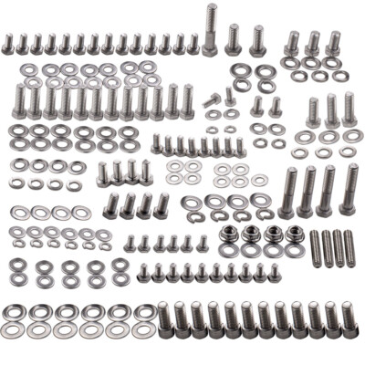 SMALL BLOCK for CHEVY SBC 265 283 305 307 327 350 400 STAINLESS HEX BOLT KIT