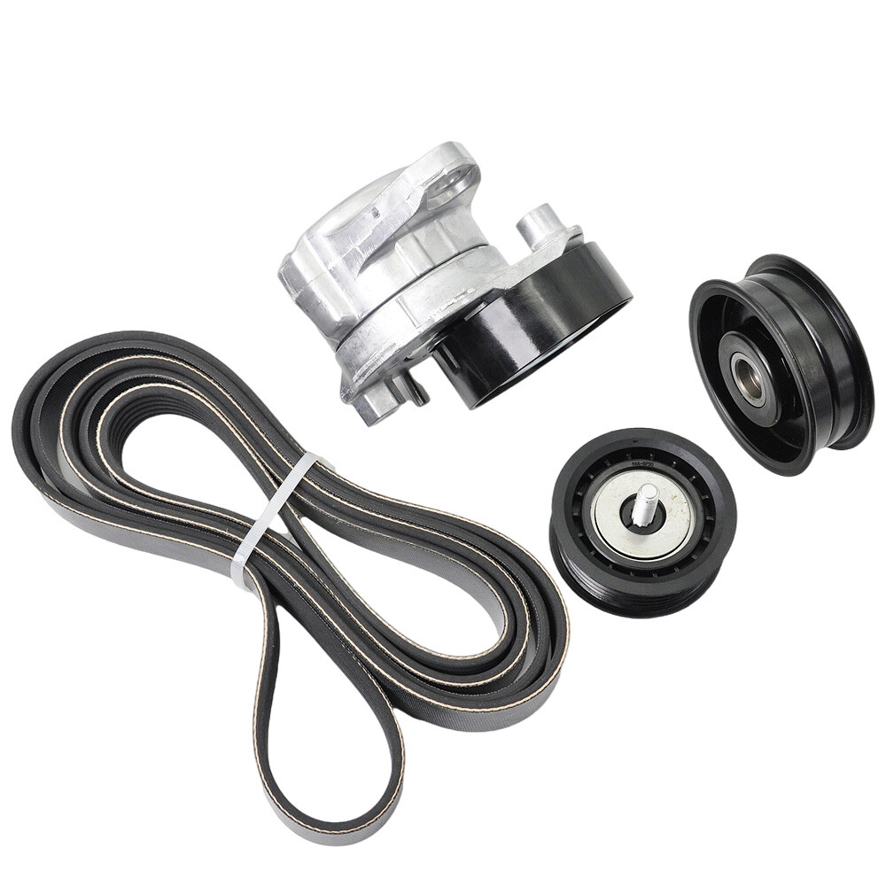 Engine Drive Belt Tensioner & Idler Pulley Serpentine Belt kit For Mercedes-Benz