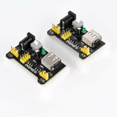 2PCS MB102 Breadboard Power Supply Module 3.3V 5V For Arduino Solderless