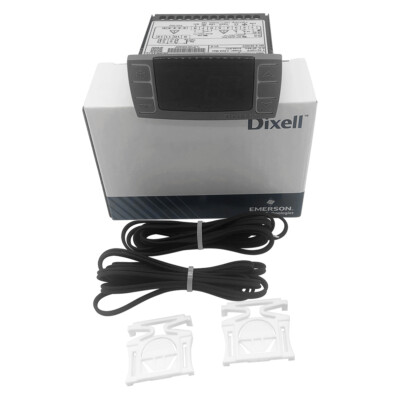Dixell Temperature Controller XR06CX-4N1F1 w/ 2pcs probes & brackets black panel