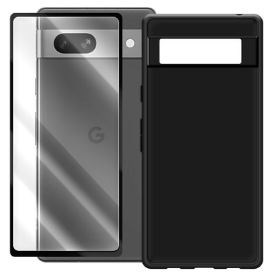 Full Coverage 3D Curved Screen Protector Soft TPU Case fit Google Pixel 7a Phone