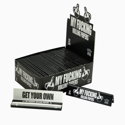MYFUCKING King Size Rolling Papers White Slim Cigarette Cone Papers One Full Box