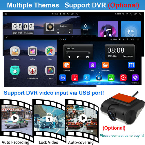 Android 13 Apple CarPlay GPS Navi BT For Toyota Camry 2007-2011 Car Stereo Radio