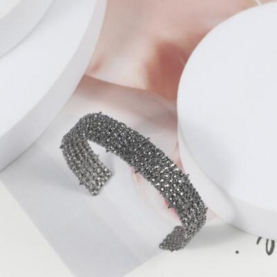 Fashion Bracelet Crystal Cuff in Silver&Gold Alexis Bittar Bracelet Jewelry Gift