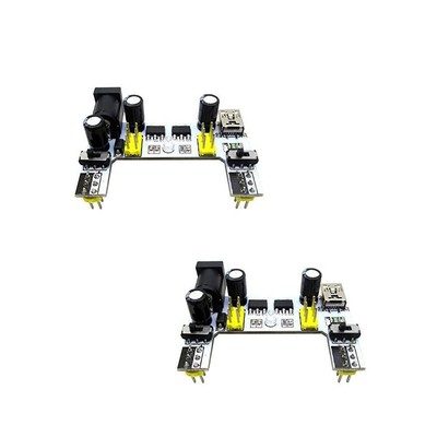 2Pcs Upgraded K2 MB102 Breadboard Power Supply Module 3.3V 5V Arduino