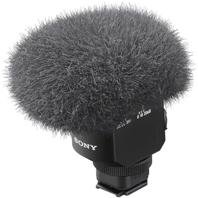 New Sony ECM-M1 Shot Gun Microphone All Rounder Recording Windscreen Black Japan
