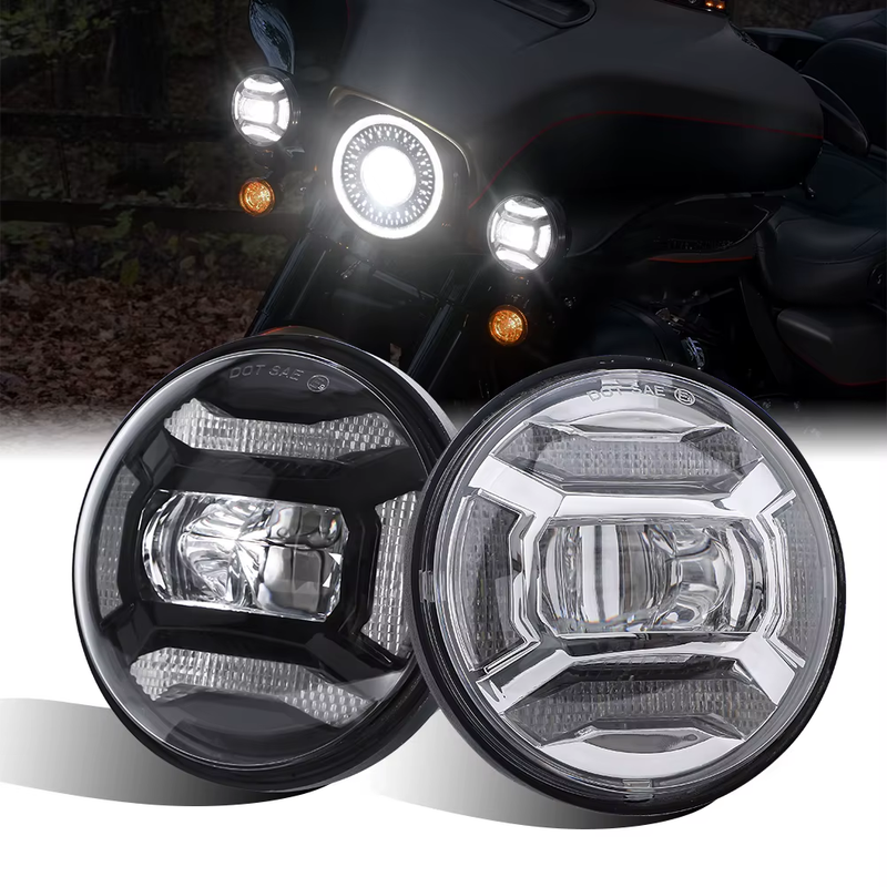 Pair 4.5“ 4 1/2 inch Motorcycle 4.5 inch Fog light Passing Auxiliary Light for H