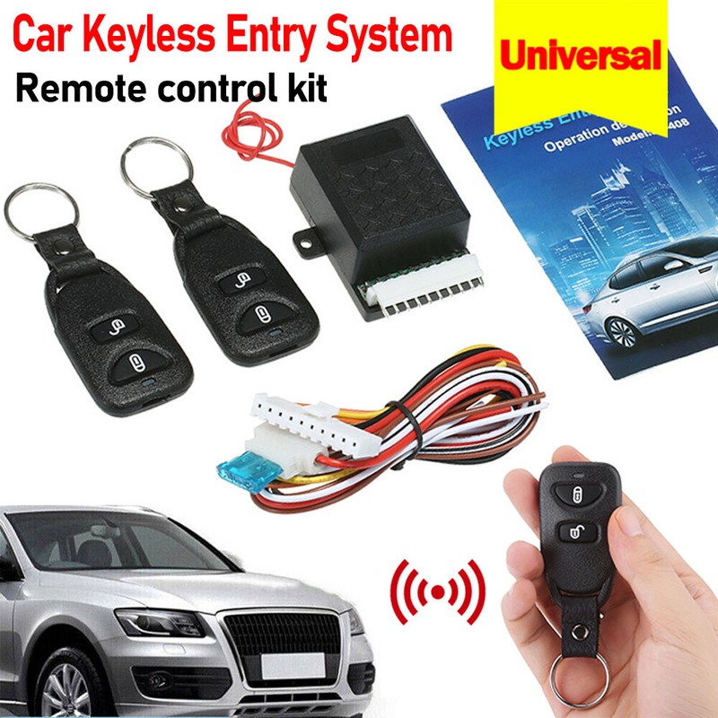 Car Universal Door Lock Locking Keyless Entry System Remote Central Control Kit