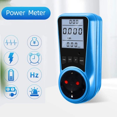 1 PC Plug in Power Meter Electrical Energy Monitor for Socket Power Usage Househ