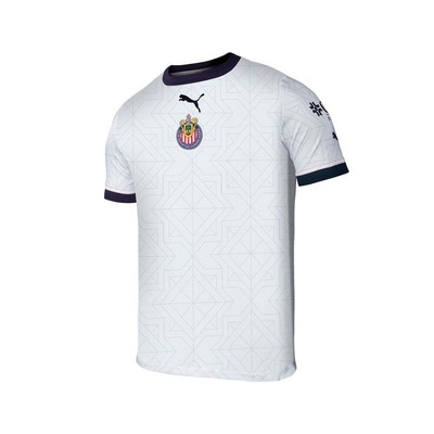 

Puma Chivas 2223 Away Реплика V-образным вырезом с коротким рукавом Молодежная футбольная майка для мальчиков Размер, Белый, Puma Chivas 2223 Away Replica VNeck Short Sleeve Soccer Jersey Yo