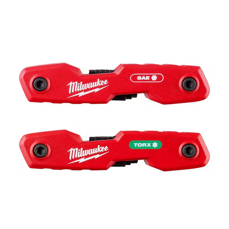 Milwaukee Folding Hex Key Set SAE Metric Allen Wrench Multi Tool 17 Key Kit