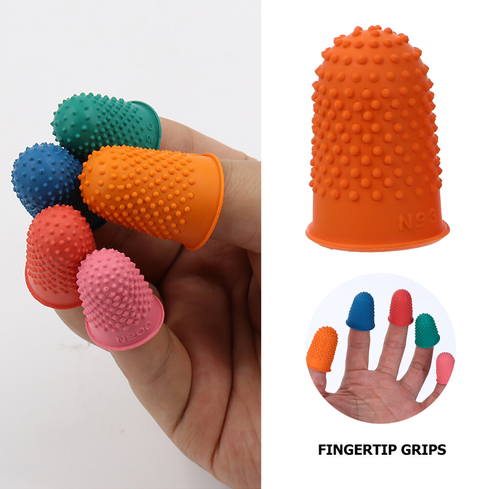 10pcs Rubber Finger Tips Finger Pads Grips Thick Reusable Finger