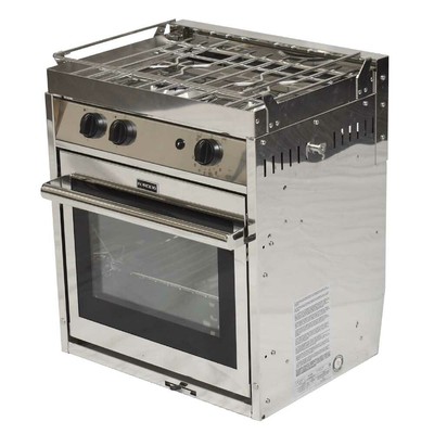 Force 10 Boat Gimbaled Gas Range F63256E | 2-Burner w/Oven and Broiler