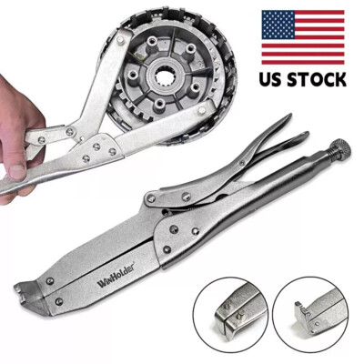 US Motorcycle Clutch Hub Basket Holding Flywheel Holder Hand Tool Lockable Clamp