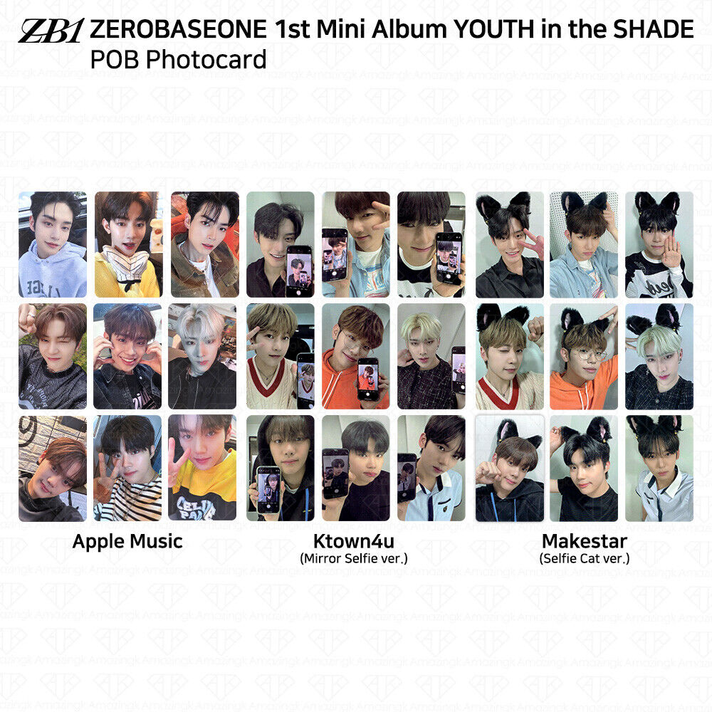 ZEROBASEONE ZB1 Youth In The Shade POB Photocard Ktown4u