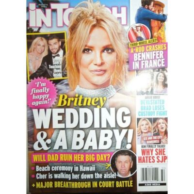 BRITNEY SPEARS in touch PRINCE HARRY jonas brothers RIPA MICHAEL PHELPS parker