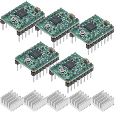 5 Pcs A4988 Stepper Motor Driver 3D Printer Interface& Driver Modules