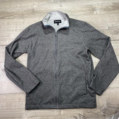 Bonobos Jacket Mens Medium Gray Slim Fit Full Zip Lightweight Cotton Blend