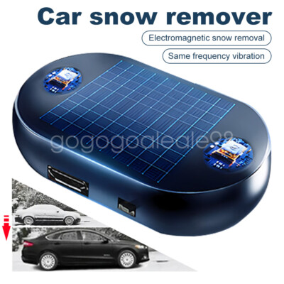 Car Snow Remover Solar Powered Electromagnetic Snow Removal Anti-freeze Device
