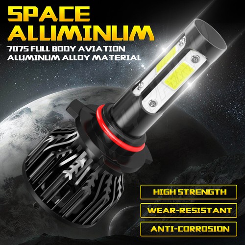 4-Side 9005 LED Headlight Super Bright Bulbs Kit 360000LM HIGH/LOW Beam 6000K US