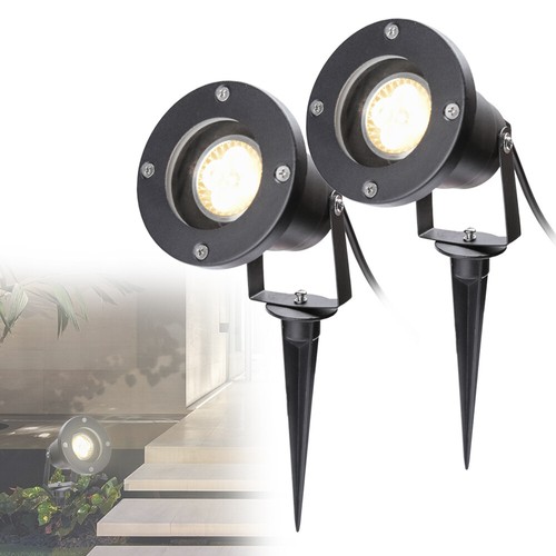 6 Stück LED Gartenstrahler IP65 Strahler Außenstraher Bodenleuchte wasserdicht