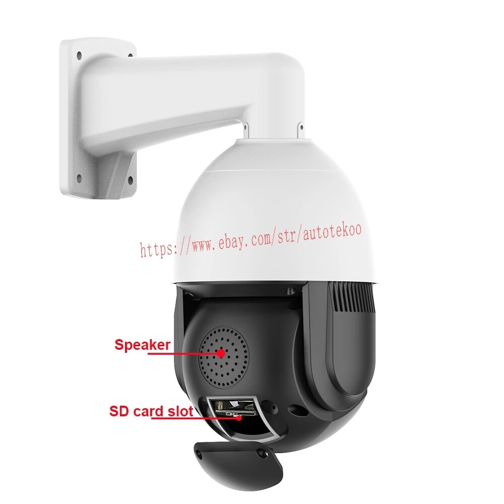 8MP 4K Security Camera 300X Zoom Outdoor PTZ IP Color Night Vision Auto Tracking