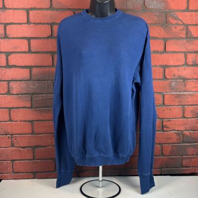 Orvis Sweater Woman's Large Blue  Pima Cotton Classic Heritage