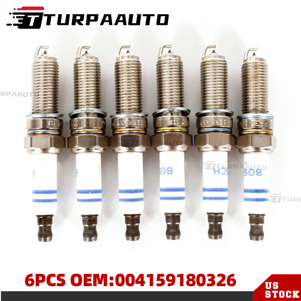 6PCS OEM Bosch YR7MPP33 Spark Plugs For Mercedes Benz Double Platinum