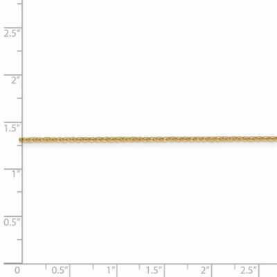 Pre-owned Superdealsforeverything Real 14kt Yellow Gold 1.4mm Flat Cable Chain; 18 Inch; Lobster Clasp