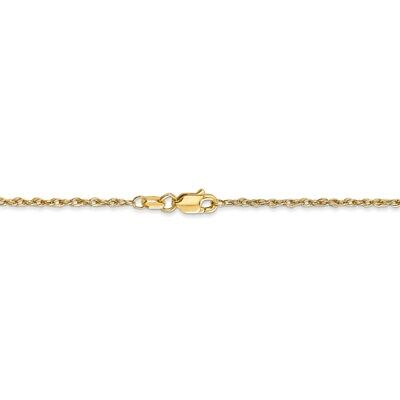 Pre-owned Superdealsforeverything Real 14kt Yellow Gold 1.5mm Loose Rope Chain; 24 Inch; Lobster Clasp