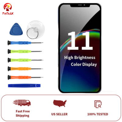 For iPhone 11 Screen Replacement LCD Display 3D Touch Digitizer Assembly + Tools