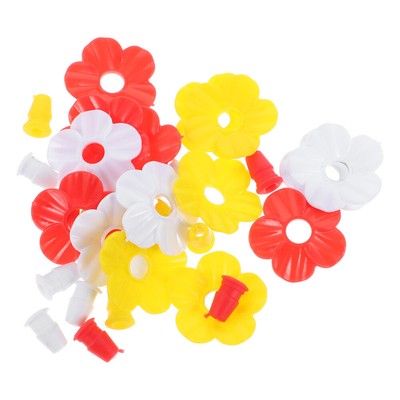  15 Pcs Feeder Bird Replacement Flowers for Hummingbird Feeders Feeding Outdoors