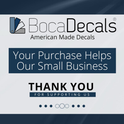 BocaDecals 2015-2023 Ford F150 Emblem Overlay Insert Decals (SET OF 2)