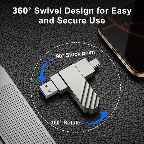 Kootion USB 3.2 64GB 128GB PSSD USB C Solid State Flash Drive Memory to 450MB/s 