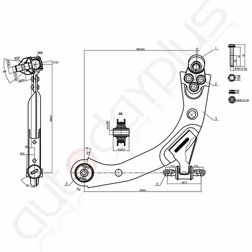 For Chevy Cobalt & HHR 8Pcs Front Lower Control Arms Tie Rods Sway Bars Kit