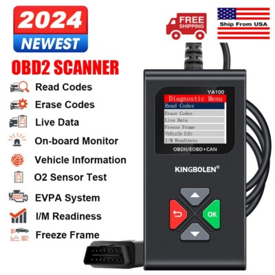 2024 Automotive OBD2 Scanner Code Reader Car Check Engine Fault Diagnostic Tool