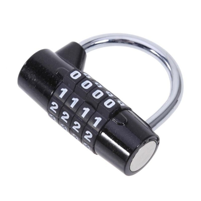 Zinc Alloy Combination Lock 4 Dial Digit Number Code Lock Password Lock Travel